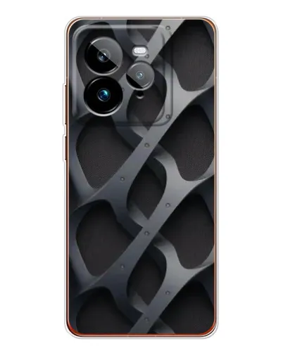 Чехол для Realme GT 7Pro с картинкой «Объемное серое плетение» Чехол для Realme GT 7Pro с картинкой «Объемное серое плетение»