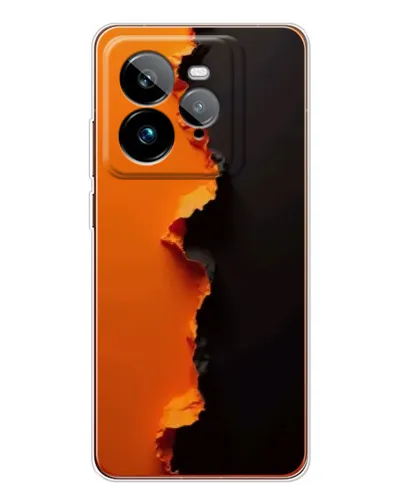 Чехол для Realme GT 7Pro с картинкой «Оранжевый разлом» Чехол для Realme GT 7Pro с картинкой «Оранжевый разлом»