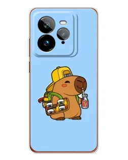 Чехол для Realme GT 7Pro с картинкой «Капибара на скейте»