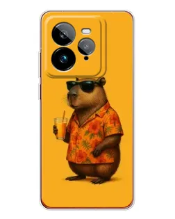 Чехол для Realme GT 7Pro с картинкой «Капибара на отдыхе»