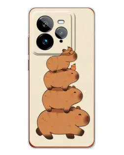 Чехол для Realme GT 7Pro с картинкой «Башня из капибар»