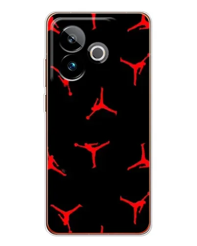 Чехол для Realme GT 7T с картинкой «Jordan Red Pattern»