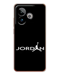 Чехол для Realme GT 7T с картинкой «Jordan White Logo» Чехол для Realme GT 7T с картинкой «Jordan White Logo»