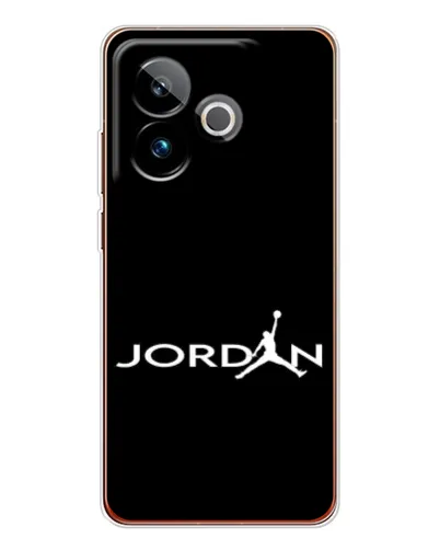 Чехол для Realme GT 7T с картинкой «Jordan White Logo»