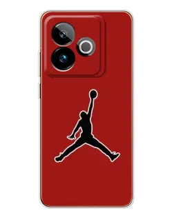 Чехол для Realme GT 7T с картинкой «Jordan Red Back» Чехол для Realme GT 7T с картинкой «Jordan Red Back»