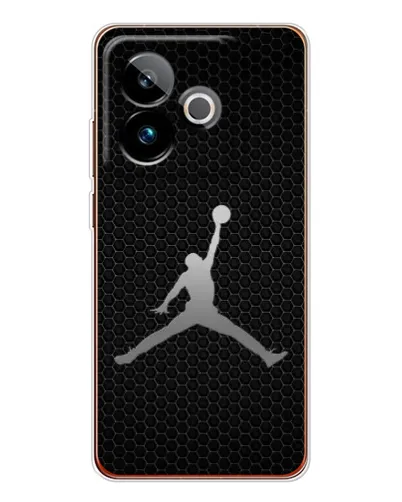 Чехол для Realme GT 7T с картинкой «Jordan Dark Carbon»