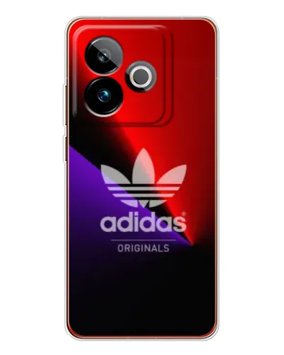 Чехол для Realme GT 7T с картинкой «Adidas Red Neon»