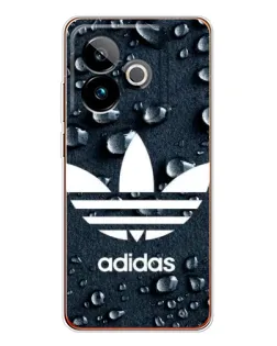 Чехол для Realme GT 7T с картинкой «Adidas Trefoil Blue»