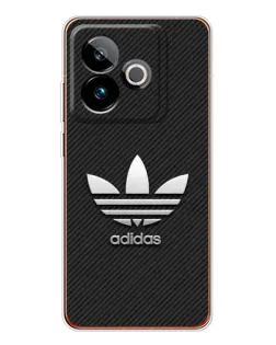Чехол для Realme GT 7T с картинкой «Adidas Карбоновая текстура»