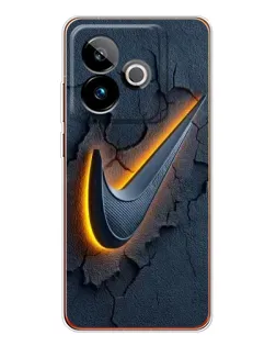 Чехол для Realme GT 7T с картинкой «Объемный логотип Найк» Чехол для Realme GT 7T с картинкой «Объемный логотип Найк»