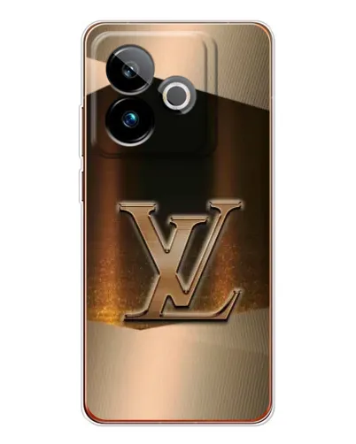 Чехол для Realme GT 7T с картинкой «LV — золотое сияние»