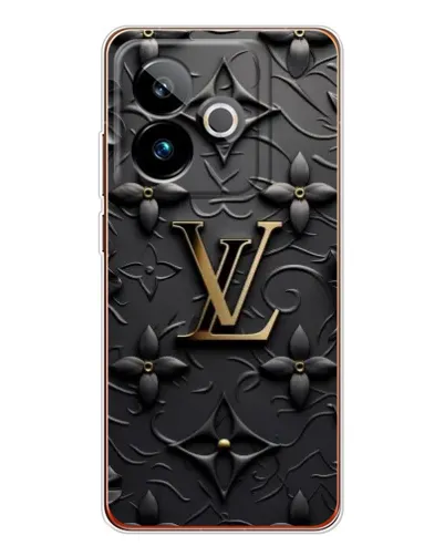 Чехол для Realme GT 7T с картинкой «Кожаная текстура LV»