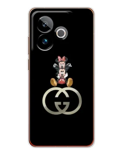 Чехол для Realme GT 7T с картинкой «Минни Маус на лого»