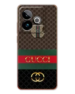 Чехол для Realme GT 7T с картинкой «Gucci — брендированный десерт» Чехол для Realme GT 7T с картинкой «Gucci — брендированный десерт»