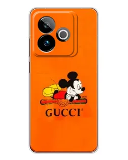 Чехол для Realme GT 7T с картинкой «Микки Маус Gucci — оранж» Чехол для Realme GT 7T с картинкой «Микки Маус Gucci — оранж»