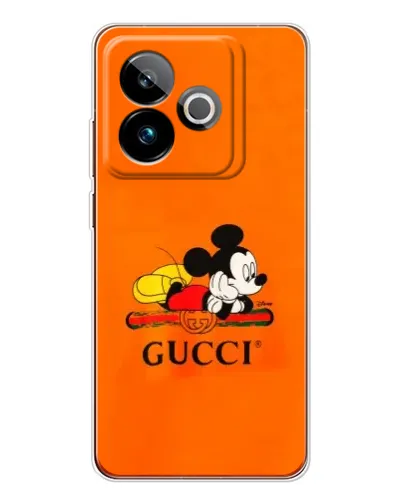Чехол для Realme GT 7T с картинкой «Микки Маус Gucci — оранж» Чехол для Realme GT 7T с картинкой «Микки Маус Gucci — оранж»