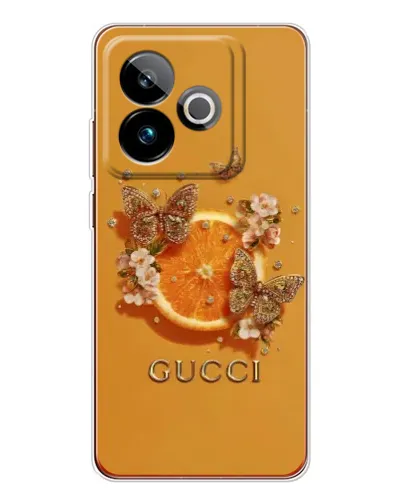 Чехол для Realme GT 7T с картинкой «Gucci — золотые бабочки» Чехол для Realme GT 7T с картинкой «Gucci — золотые бабочки»