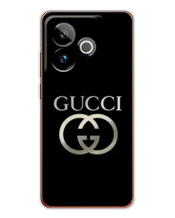 Чехол для Realme GT 7T с картинкой «Gucci — золото на черном» Чехол для Realme GT 7T с картинкой «Gucci — золото на черном»