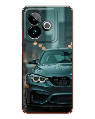 Чехол для Realme GT 7T с картинкой «BMW в огнях города»
