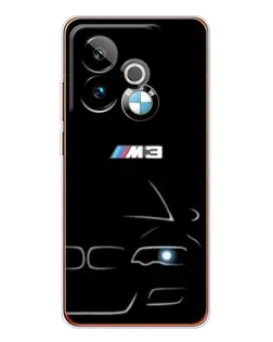 Чехол для Realme GT 7T с картинкой «Минималистичный принт BMW M3»