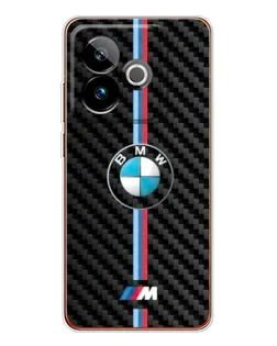 Чехол для Realme GT 7T с картинкой «Эмблема BMW и карбон»