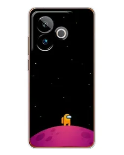 Чехол для Realme GT 7T с картинкой «Одинокий герой на планете»