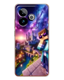 Чехол для Realme GT 7T с картинкой «Стив и космос»