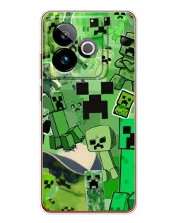 Чехол для Realme GT 7T с картинкой «Криперы Minecraft»
