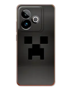 Чехол для Realme GT 7T с картинкой «Черный крипер градиент»