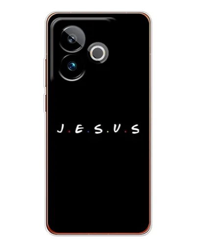 Чехол для Realme GT 7T с картинкой «Точки веры J.E.S.U.S.»