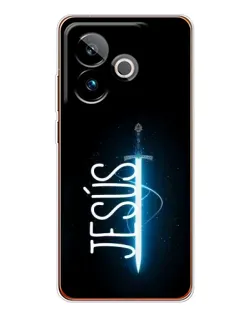 Чехол для Realme GT 7T с картинкой «Меч Духа Jesus»