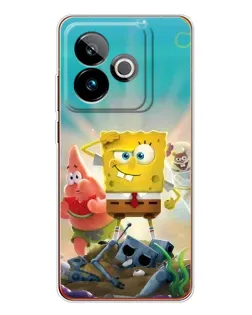 Чехол для Realme GT 7T с картинкой «Спанч Боб победитель»