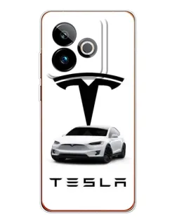 Чохол для Realme GT 7T з картинкою «Tesla White Style»