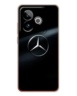 Чехол для Realme GT 7T с картинкой «Mercedes на металле»