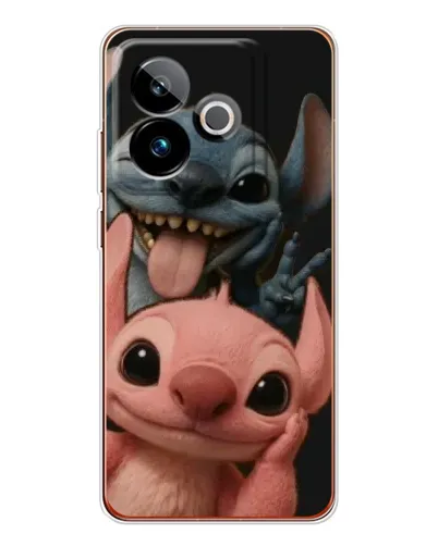 Чехол для Realme GT 7T с картинкой «Стич и Ангел»