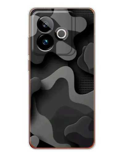 Чехол для Realme GT 7T с картинкой «Темный абстрактный камуфляж»