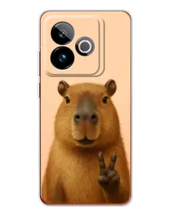 Чехол для Realme GT 7T с картинкой «Капибара виктория» Чехол для Realme GT 7T с картинкой «Капибара виктория»