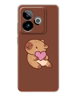 Чехол для Realme GT 7T с картинкой «Капибара с сердцем» Чехол для Realme GT 7T с картинкой «Капибара с сердцем»