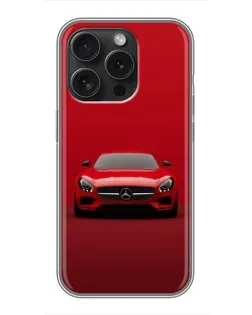 Чехол для RealMe GT 8 Pro с картинкой «Красный Mercedes AMG»