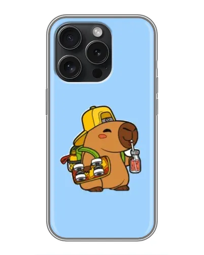 Чехол для RealMe GT 8 Pro с картинкой «Капибара на скейте»