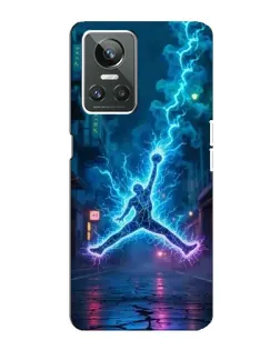 Чехол для Realme GT Neo 3 с картинкой «Jordan Gold Jumpman»