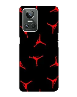 Чехол для Realme GT Neo 3 с картинкой «Jordan Red Pattern»