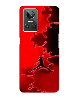 Чехол для Realme GT Neo 3 с картинкой «Jordan Red Smoke»