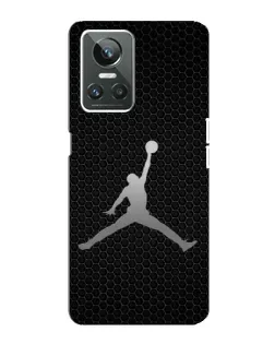 Чехол для Realme GT Neo 3 с картинкой «Jordan Dark Carbon»