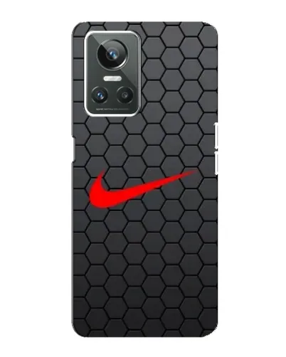 Чехол для Realme GT Neo 3 с картинкой «Nike — карбоновая сетка»