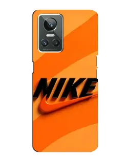 Чехол для Realme GT Neo 3 с картинкой «Оранжевый драйв Nike»