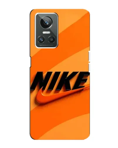 Чехол для Realme GT Neo 3 с картинкой «Оранжевый драйв Nike»