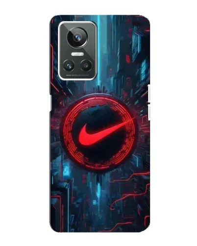 Чехол для Realme GT Neo 3 с картинкой «Техногенный стиль Nike»