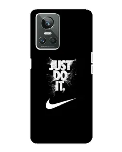 Чехол для Realme GT Neo 3 с картинкой «Текстовый принт Nike»