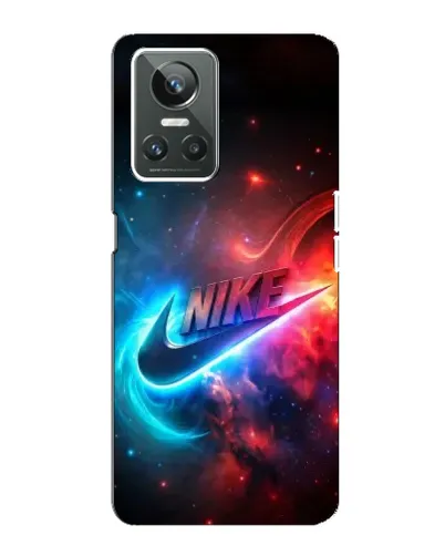 Чехол для Realme GT Neo 3 с картинкой «Огненный логотип Nike»